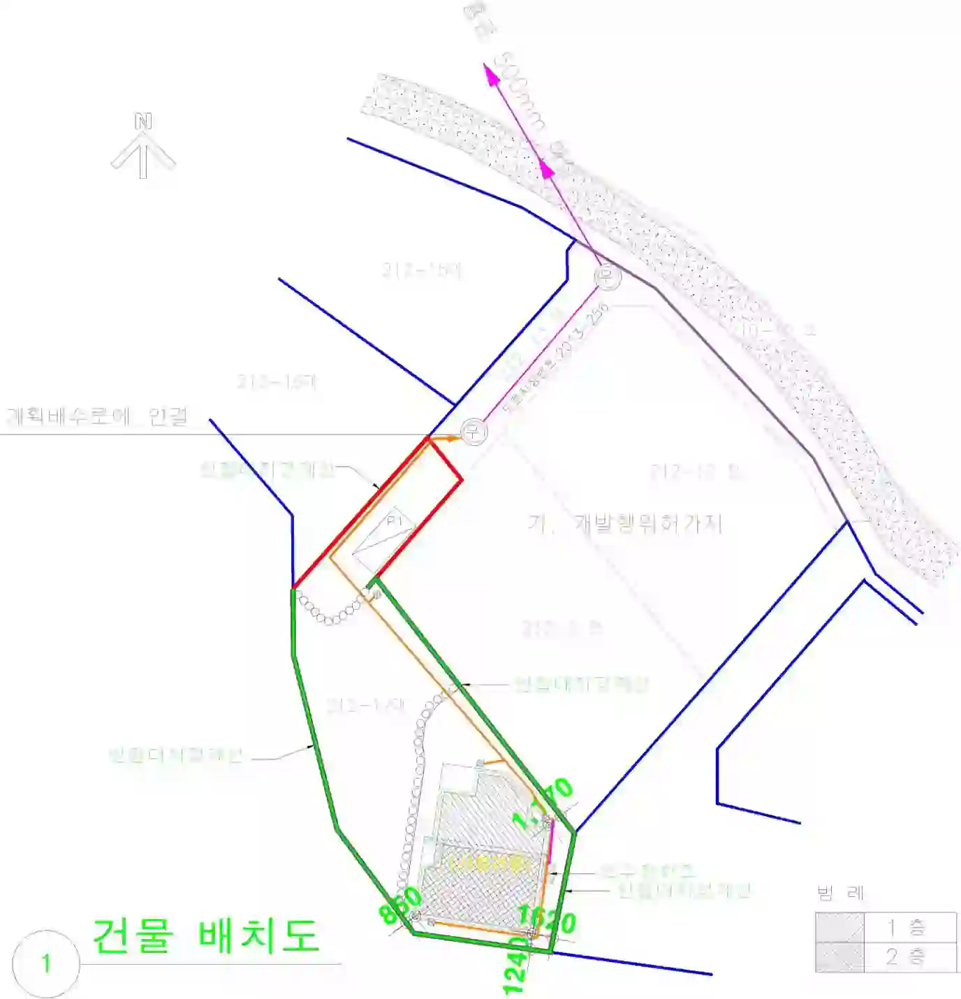 황새울전원마을 배치도 이미지